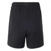 Adidas Lace-Up High-Waisted Sports Casual Shorts Women Shorts Black White JY8574