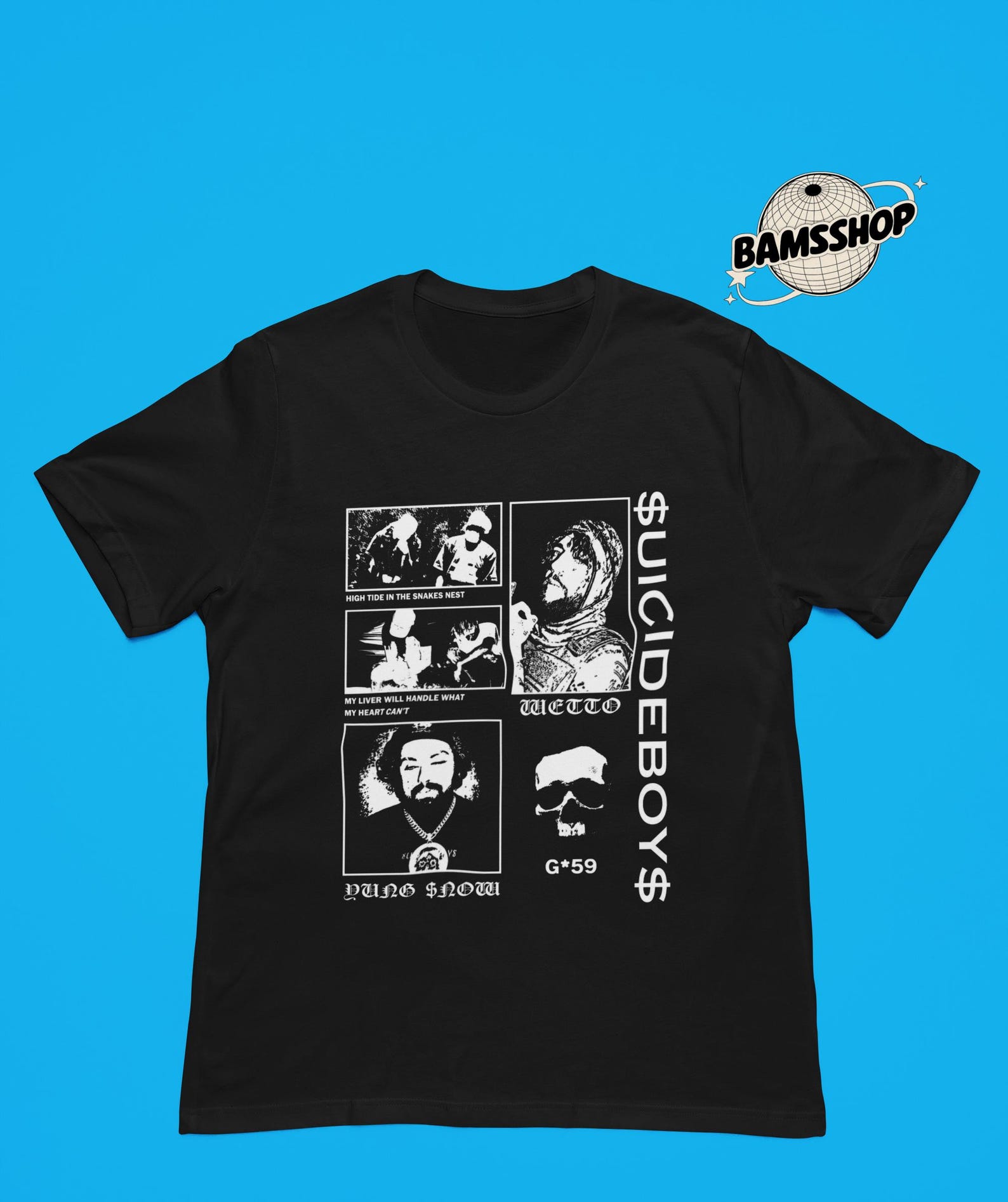 Suicideboys T-Shirt, Unisex Hip-Hop, Thy Will be Done, Alternative Rapper Shirt, Streetwear Apparel 3XL