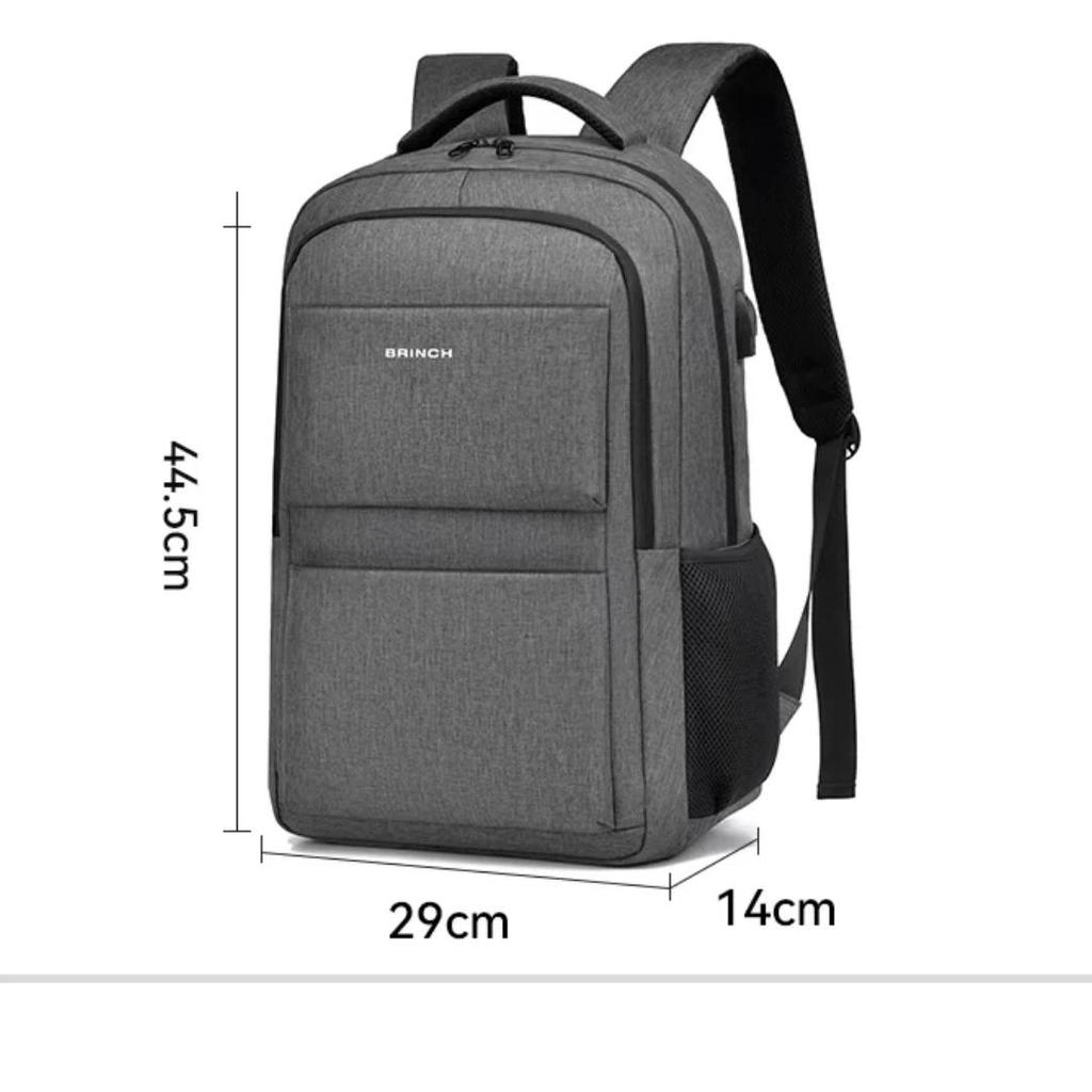 BRINCH Laptop Backpack 14-16 Inch Business Travel Commuter Compatible with Apple Huawei Dark Gray