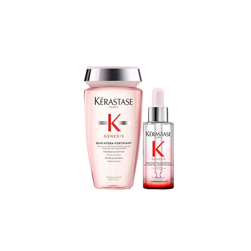 Набор Kerastase Fuyuan Core Silk Жидкий набор Увлажняющий 250 мл + 90 мл коричневый