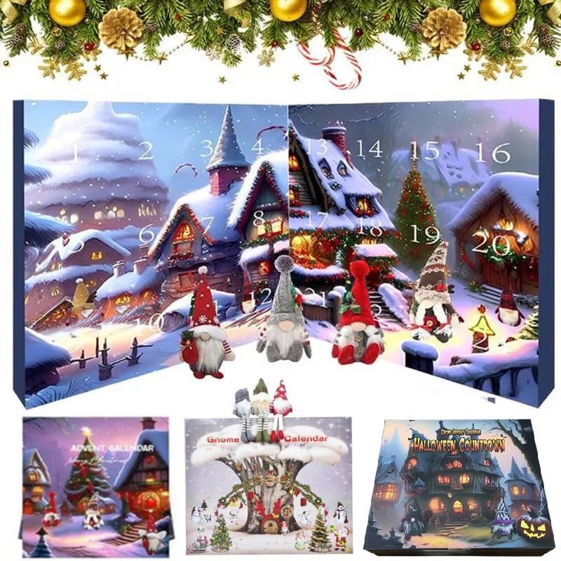 Festive Gnome Halloween Advent Calendar Paper Puzzle Box Ideal For Creative Diy Fun