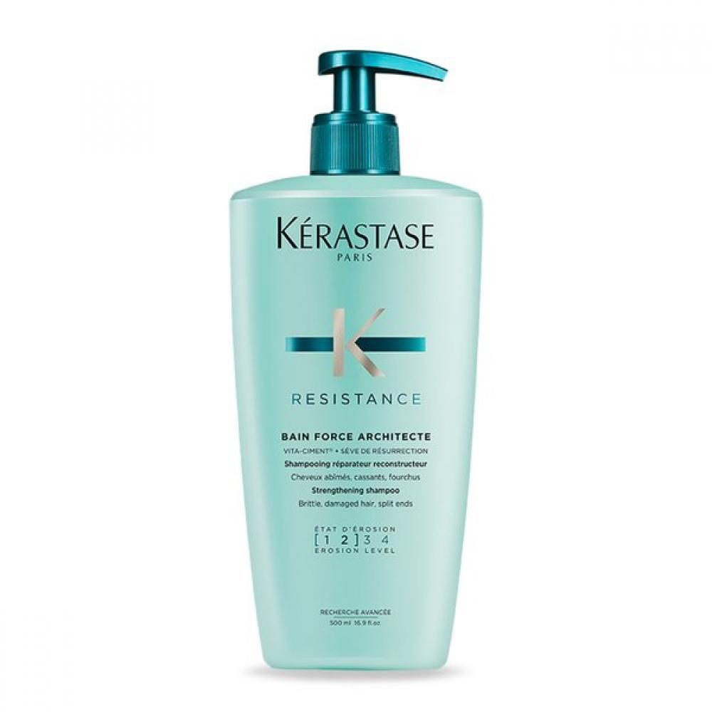 K Rastase Bain Force Architecte Shampoo 500ml [for Damaged Hair] Single option