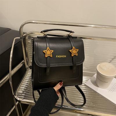 Small Backpack Retro Backpack Commuter Female Feeling Student Schoolbag Texture Handbag Tide