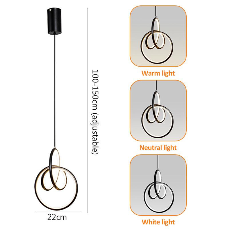 Modern LED Chandelier Nordic Luxury Hanging Light High Brightness Living Bedroom Dining Room Lighting Home Indoor Decor