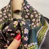 Temperament Floral Double Crepe Silk! Mulberry Silk Silk Scarf Women'S Spring Summer Korean Version Versatile Long Scarf Decorative Scarf