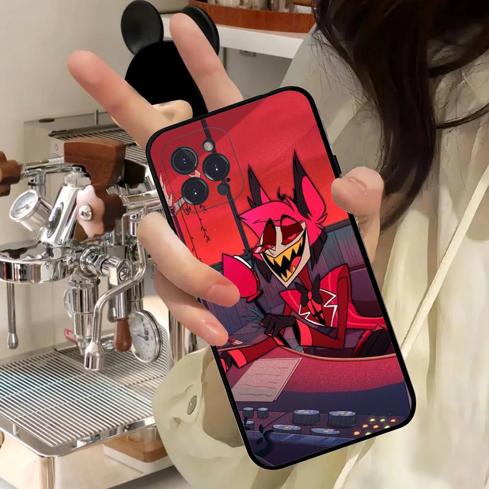 

Anime Hotel Hazbin Alastor Phone Case For IPhone 16 15 14 13 12 11 17 Pro Max Simplicity Back TPU Soft Case iPhone 13pro max