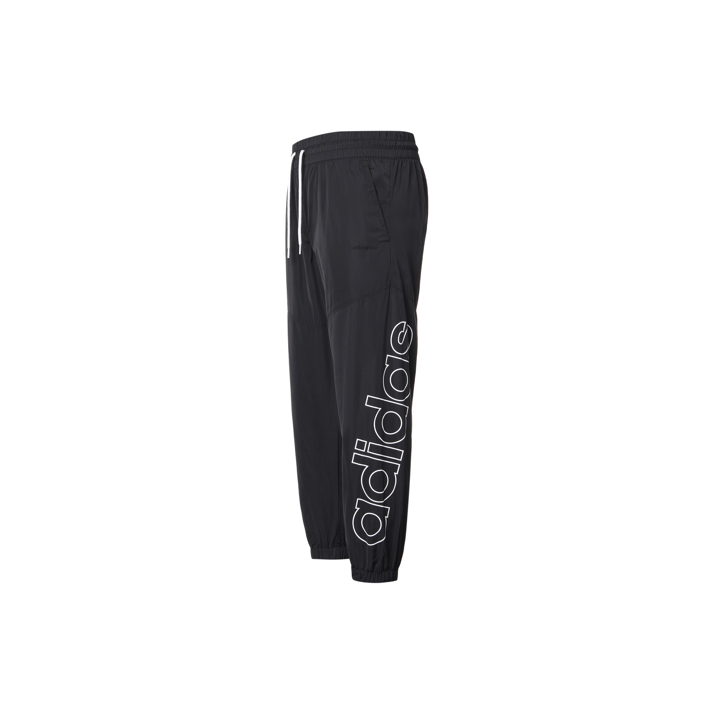 (WMNS) adidas neo Brlv Wvn Tp Logo Printing Sweatpants Black Women s GK1497 S