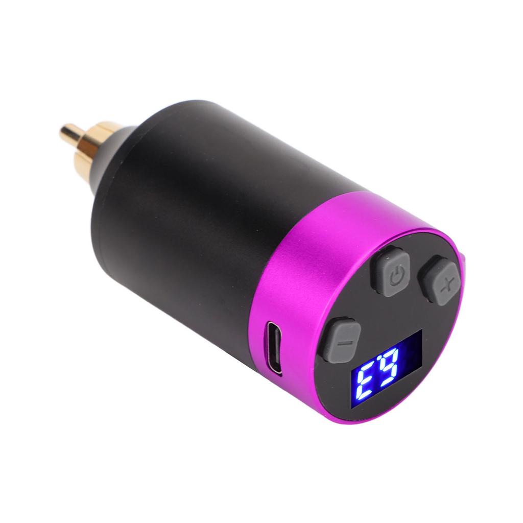 Wireless Tattoo Power Supply RCA Interface 1500mAh LED Screen Rechargeable Tattoo Machine Battery