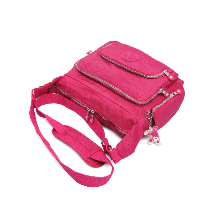 Alta Calidad A4 Hombres Mujeres Bolso de Hombro Mensajero Bandolera Gran Capacidad Bolso de Mano Cartera Impermeable Ligero Azul Púrpura Rojo