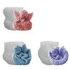 2026 Latest Models Cute Rose Wings Angel Shaped Silicone Candle Molds 3D Cherub SleepMoon Design DIY Shell Snail Angel Resin