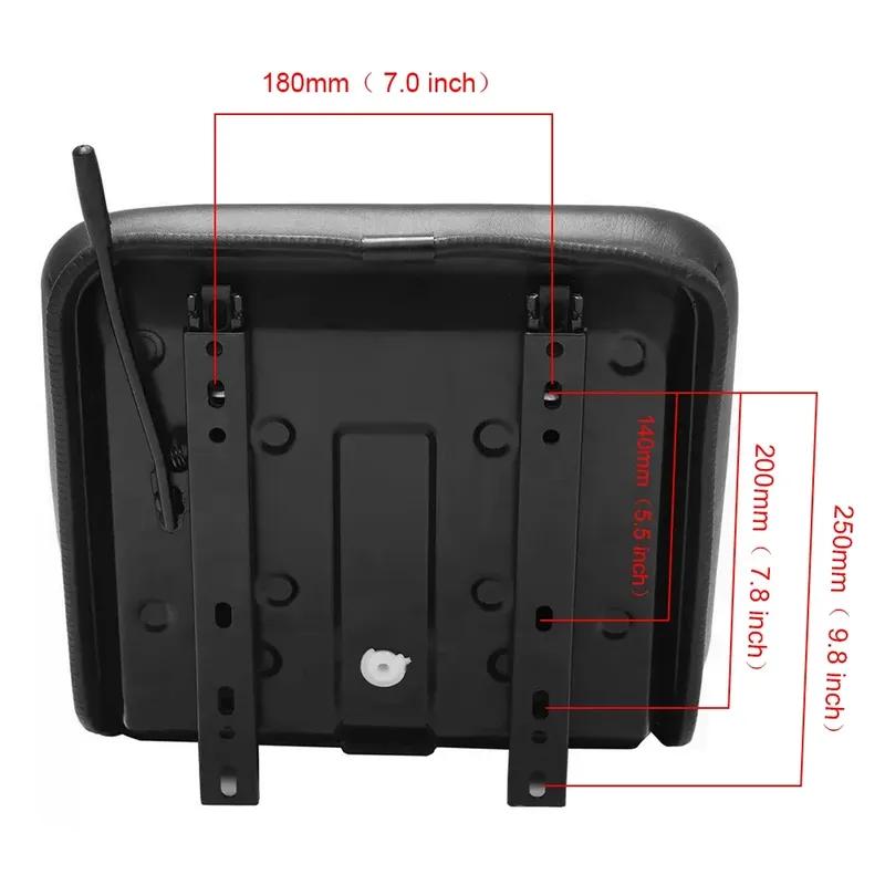 Waterproof Tractor Seat with Drainage Holes Adjustable Design Universal Replacement Seat for Riding Lawn Mower Forklift Go Kart