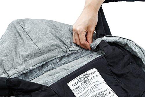 BABYHOPPER Ergo Winter Multiple Down Cover, 90% Down Baby Carrier Cover, Gray, Stroller Compatible, CKBH04012