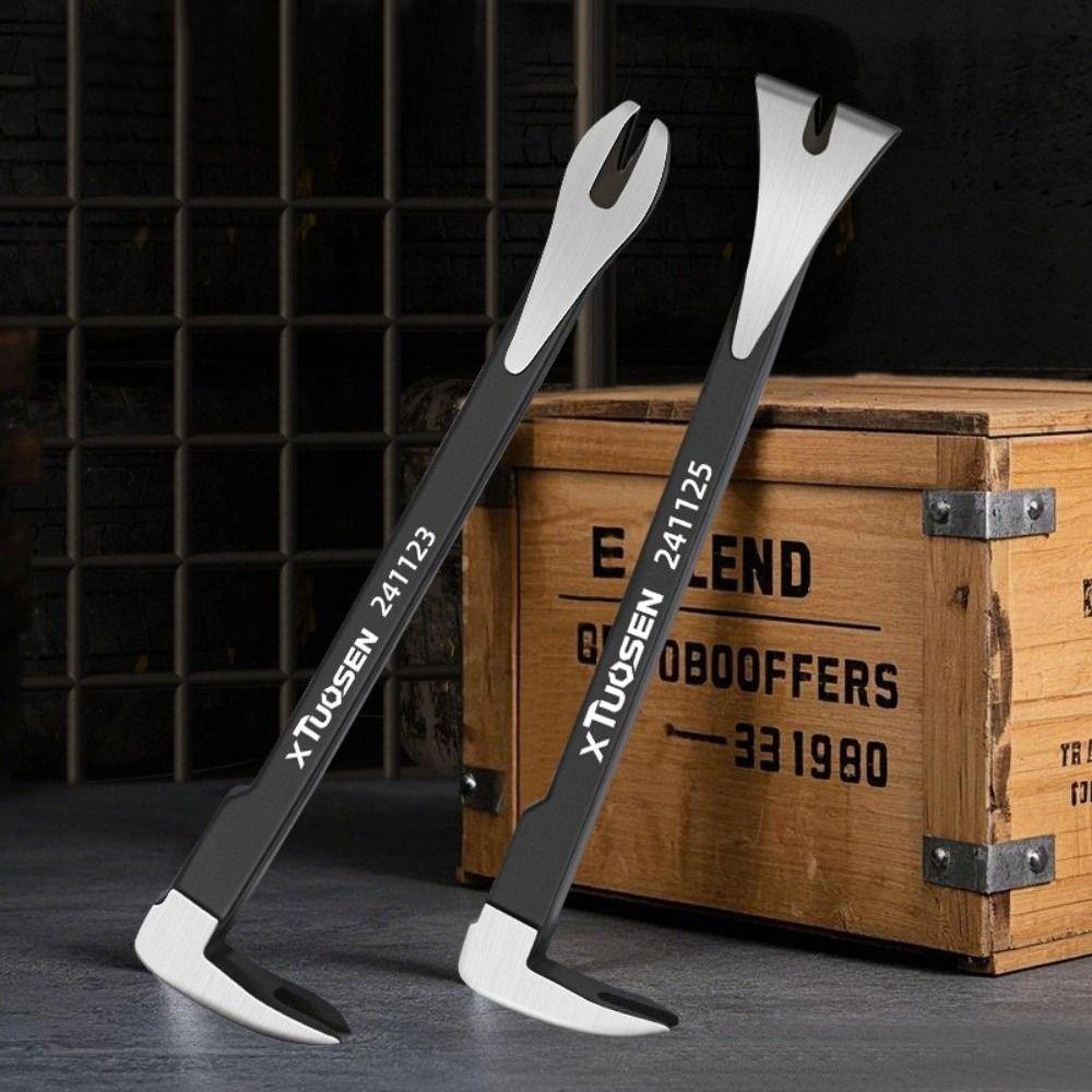 Heavy Duty Multifunctional Nail Puller V Shaped Non-Slip Cats Paw Durable Steel Nail Remover for Home Woodworking Tools