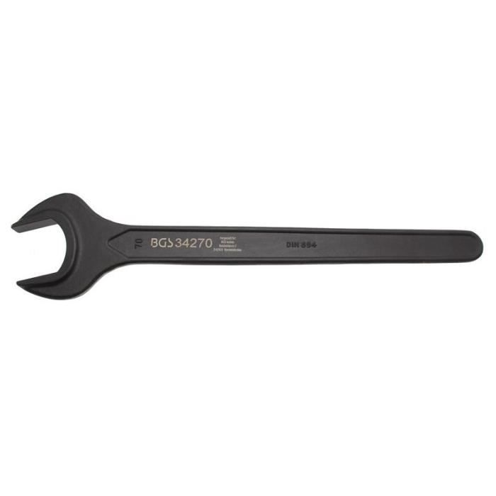 Clé à fourche - BGS TECHNIC - 70 mm d'ouverture de clé - Acier chrome-vanadium