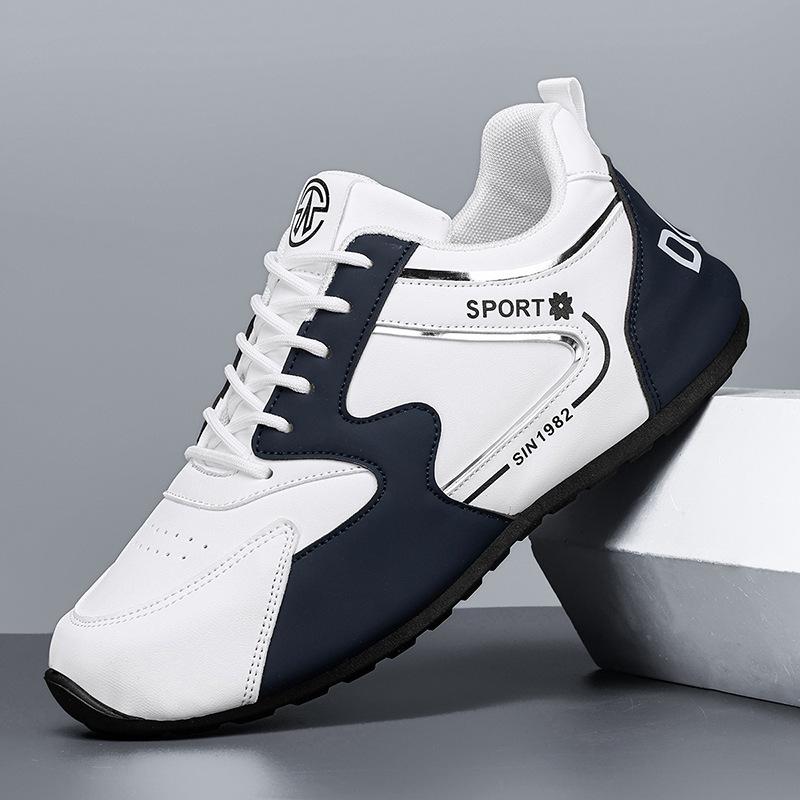 

Новые молодежные белые туфли на мешковой подошве, универсальные мужские туфли для спорта и отдыха, износостойкие водонепроницаемые туфли для поездок на работу, модная мужская обувь 44