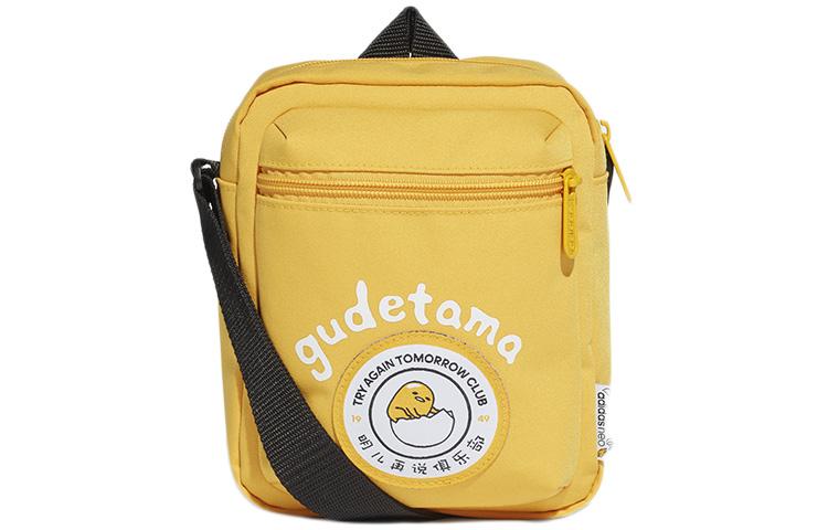 Adidas Neo Gudetama Collaboration Zip Closure Polyester Crossbody Bag Small Unisex Yellow GM0136