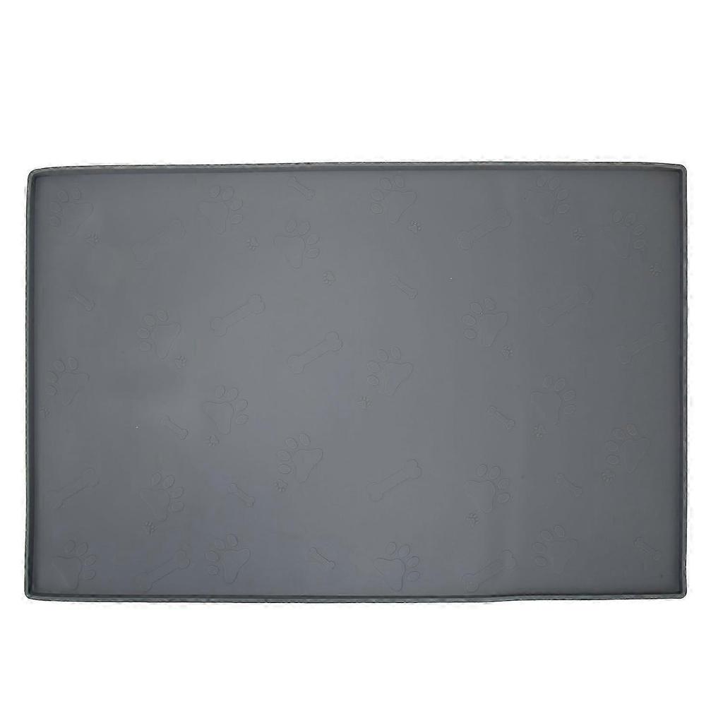 Pet Feeding Mat Prevent Spill Washable Dishwasher Safe Slip Proof Silicone Large Dog Placemat for Wa