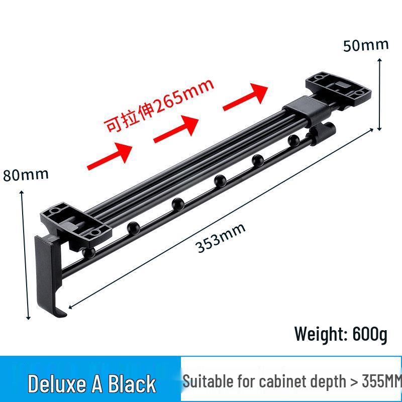 Retractable Wardrobe Hanging Rod - Modern Minimalist Clothes Hanger