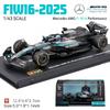 Bburago 1:43 F1 W16 Mercedes-Amg #63 George Russell #12 Andrea Kimi Antonelli Model Mașină Jucărie Mașină din Aliaj Colecție
