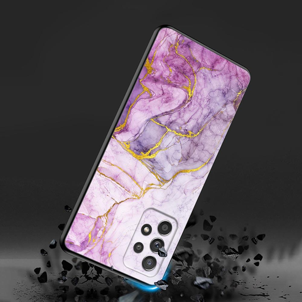 Watercolor Abstract Marble Pattern Phone Case For Samsung Galaxy A57 A56 A37 A55 A36 A26 A54 A52 A35 A34 A17 A16 A15 A07 Cover