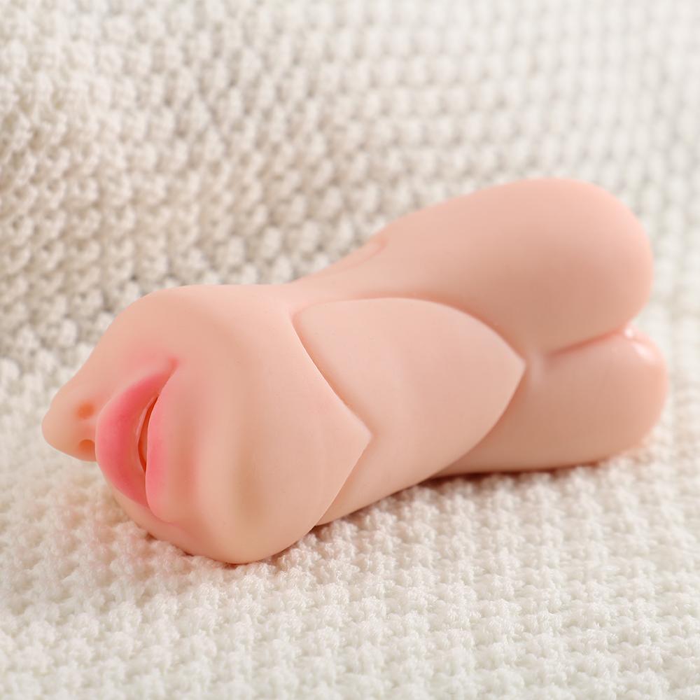2 In 1 Male Masturbator Adult Sex Toys, 3D Textured with Sexy Realistic Vagina Tight Anus, Mens Stroker Sex Doll for Man Masturbation 530g