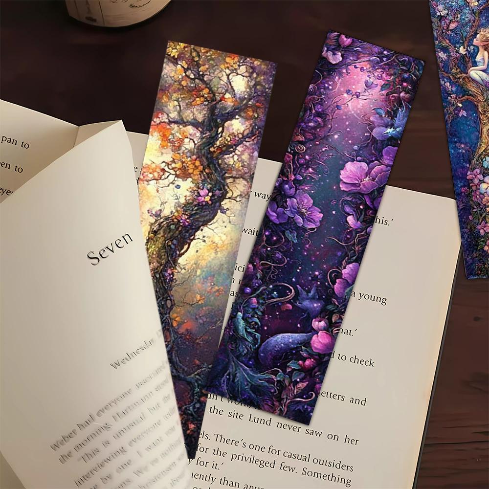 32pcs. Magic Forest Bookmarks, for reading assistance, suitable for Christmas, Halloween, teachers, readers, and birthday gifts