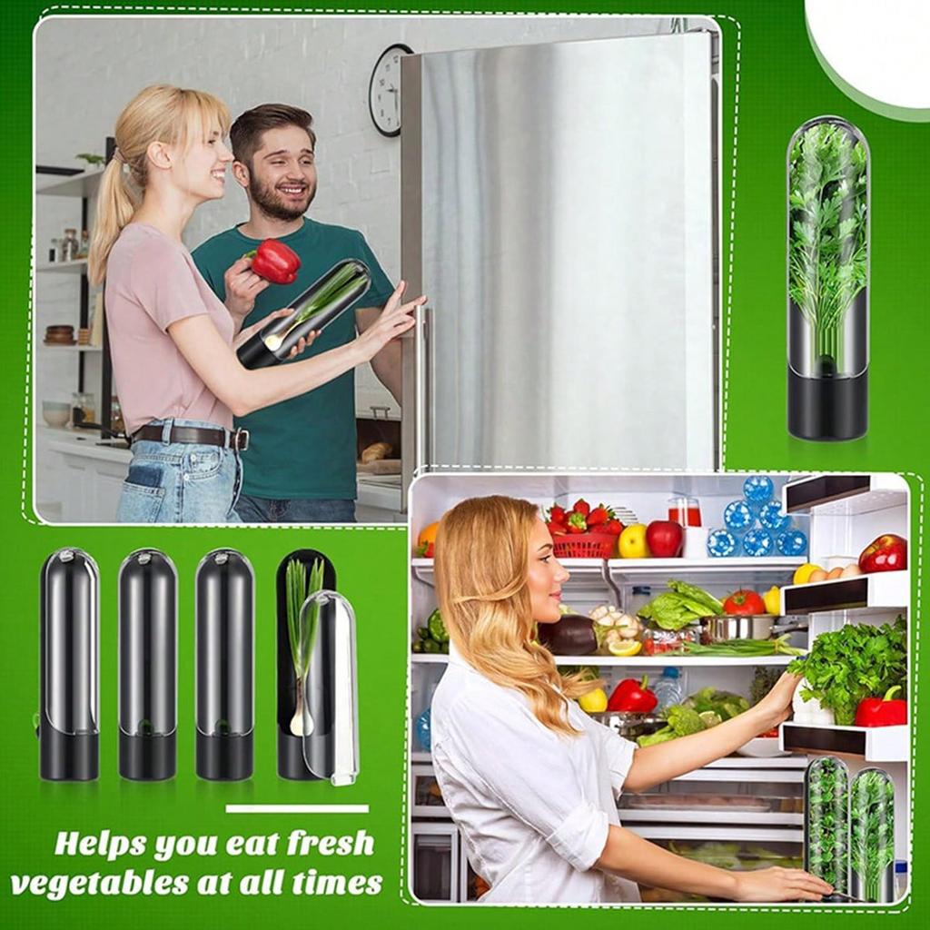 1 PC Fresh Vegetable Preservative Bottle Storage Container for Refrigerator Kitchen, Home Kitchen Gadgets