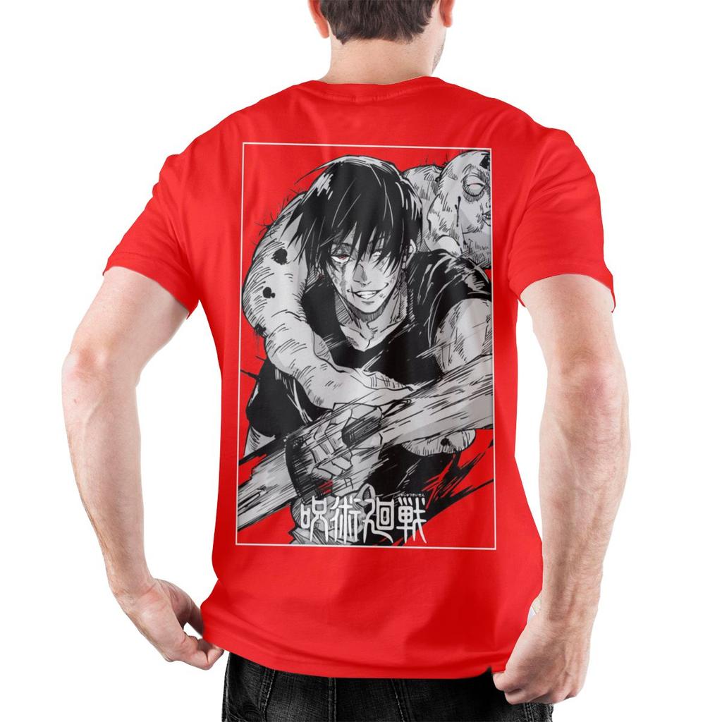 Men's Toji Fushiguro Knife JJK Anime T Shirt Pure Cotton Clothes Funny Short Sleeve Crewneck Tee Shirt Graphic Printed T-Shirt