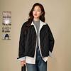 INMAN Women's Diamond Quilted Shirt-Style Down Jacket
