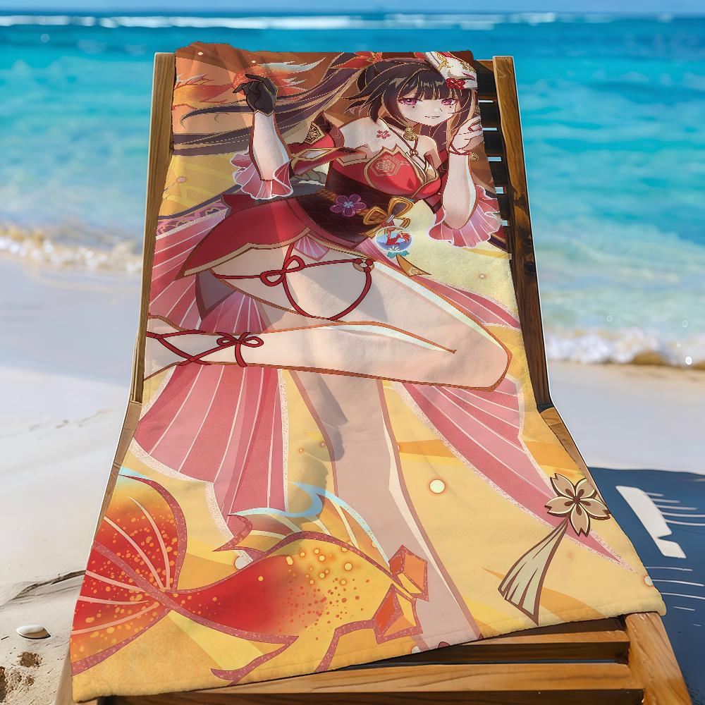 Game Honkai Star Rail Sparkle Towel Sports Quick Dry Travel Camping Gear Sandproof Soft Light Large Beach Towel