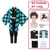 Anime Kamado Tanjirou Cosplay Kostuum Demon Slayer Halloween Cosplay Kostuum Voor Kinderen Voor Volwassenen Cadeaus