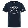 Bike Smile Graphics The Unisexs Regular Shortsleeved Shirts Are Suitable For Summer And Have A Simple Design T Shirt