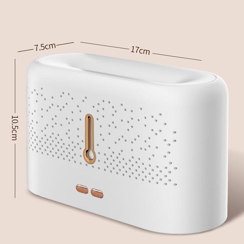 

Цветной пламенный диффузор для ароматерапии, увлажнитель воздуха, ультразвуковой генератор холодного тумана, светодиодная бесшумная лампа с эфирным маслом White