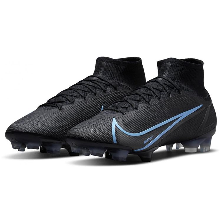 Nike Mercurial Superfly 8 Elite FG Black Photo Blue Men Sneakers Iron-Grey CV0958-004