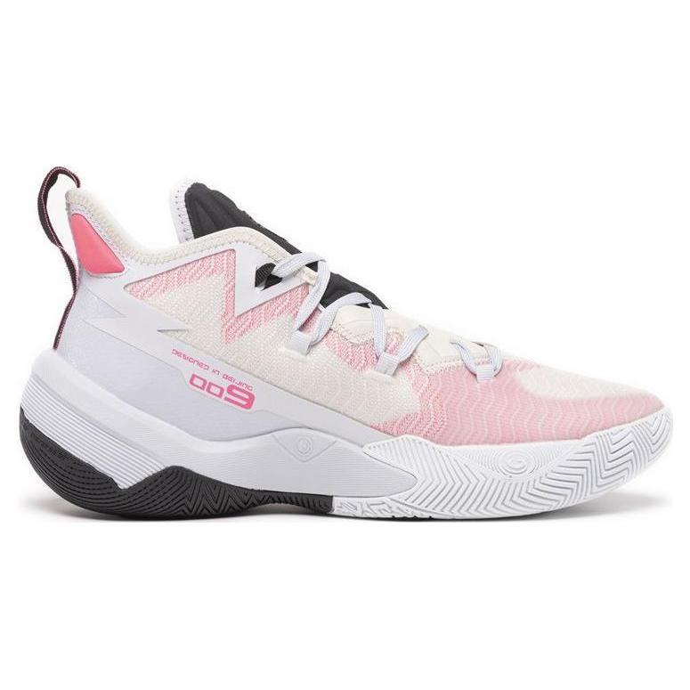 Li Ning Power 9 Premium Textile, Synthetic Leather, TPU Abrasion Resistant Breathable Mid Top Basketball Shoes Men's ABAS073-7