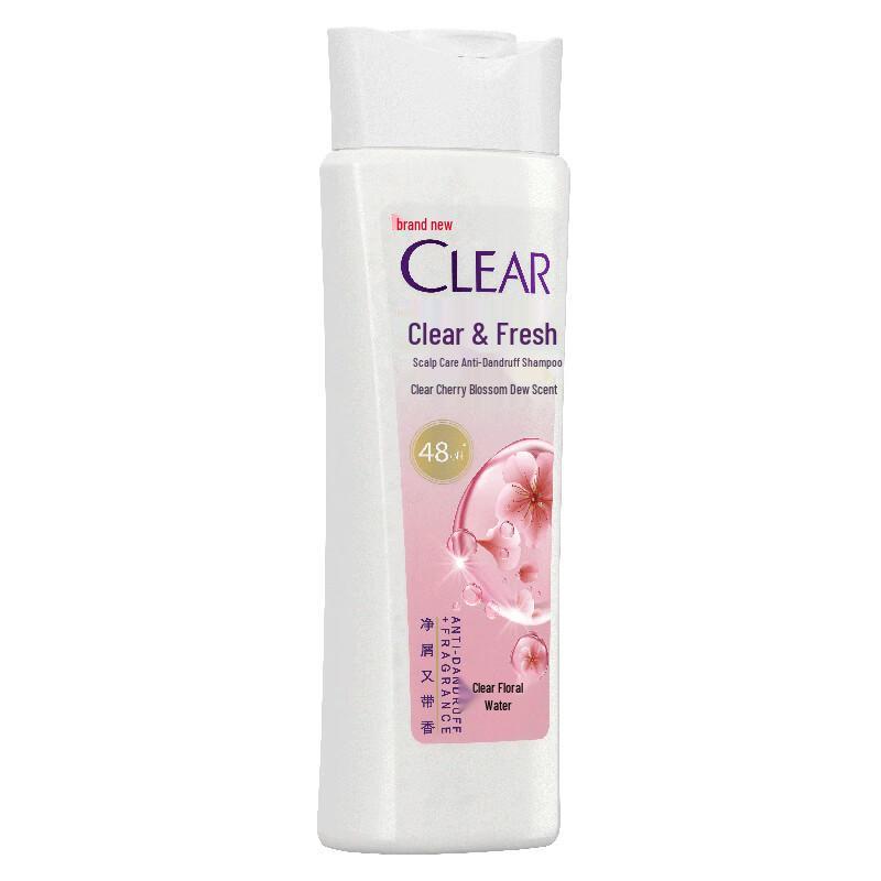 Clear Anti-Dandruff Shampoo, Cherry Blossom Scent (2x175g)