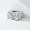 Modern Minimalist Marble-Style Tissue Box Living Room Bathroom Hotel Lounge Premium Paper Towel Holder