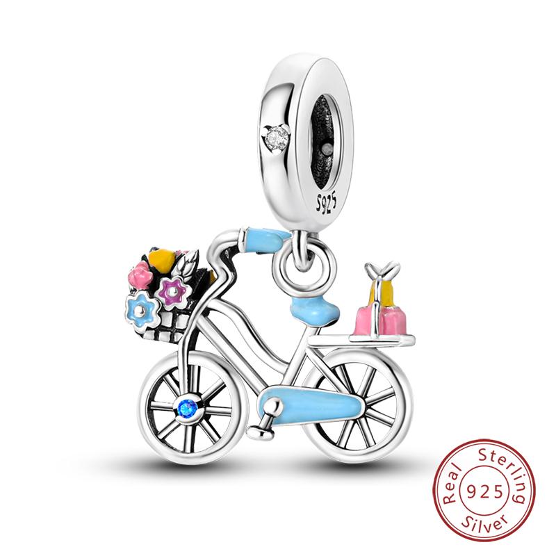 100% Copper Butterfly Fairy Dream Ocean Shell Pearl Mermaid Sea Turtle Sunflower Charms Beads Fit Qikaola Bracelets