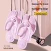 Portable Women's Non-Slip Foldable Travel Slippers for Beach or Hotel Use