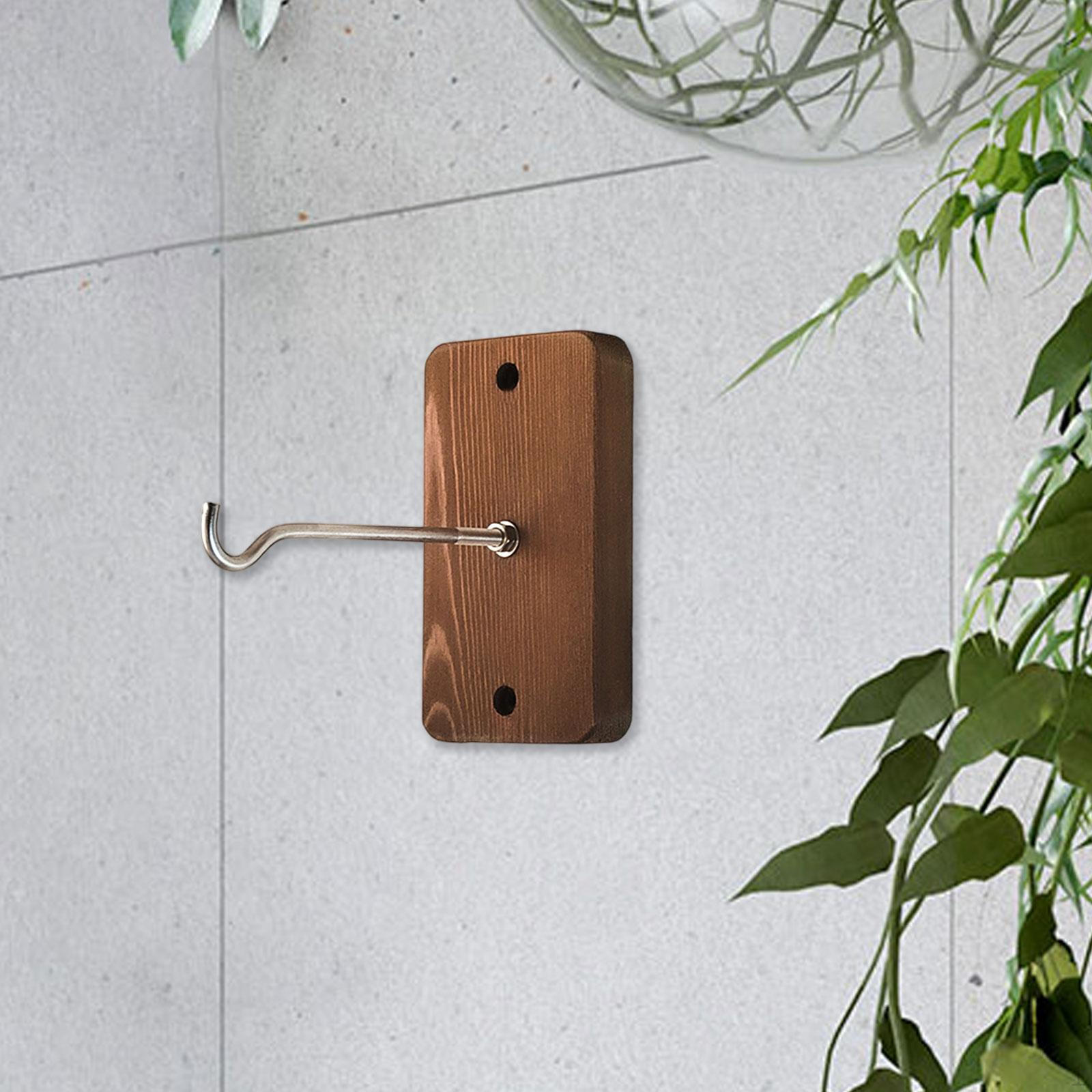 

Настенный кронштейн для подвешивания колокольчика, подставка для растений, подвесной держатель для кормушки для птиц для Brown