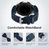 Samsung S3 Twill Silicone Watch Band 20/22mm Quick Release, Monochrome Silicone Strap, Compatible with Huawei