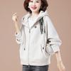 Women Oversized Hooded Sweatshirt Casual Loose Fit Fashion Zip Up Jacket