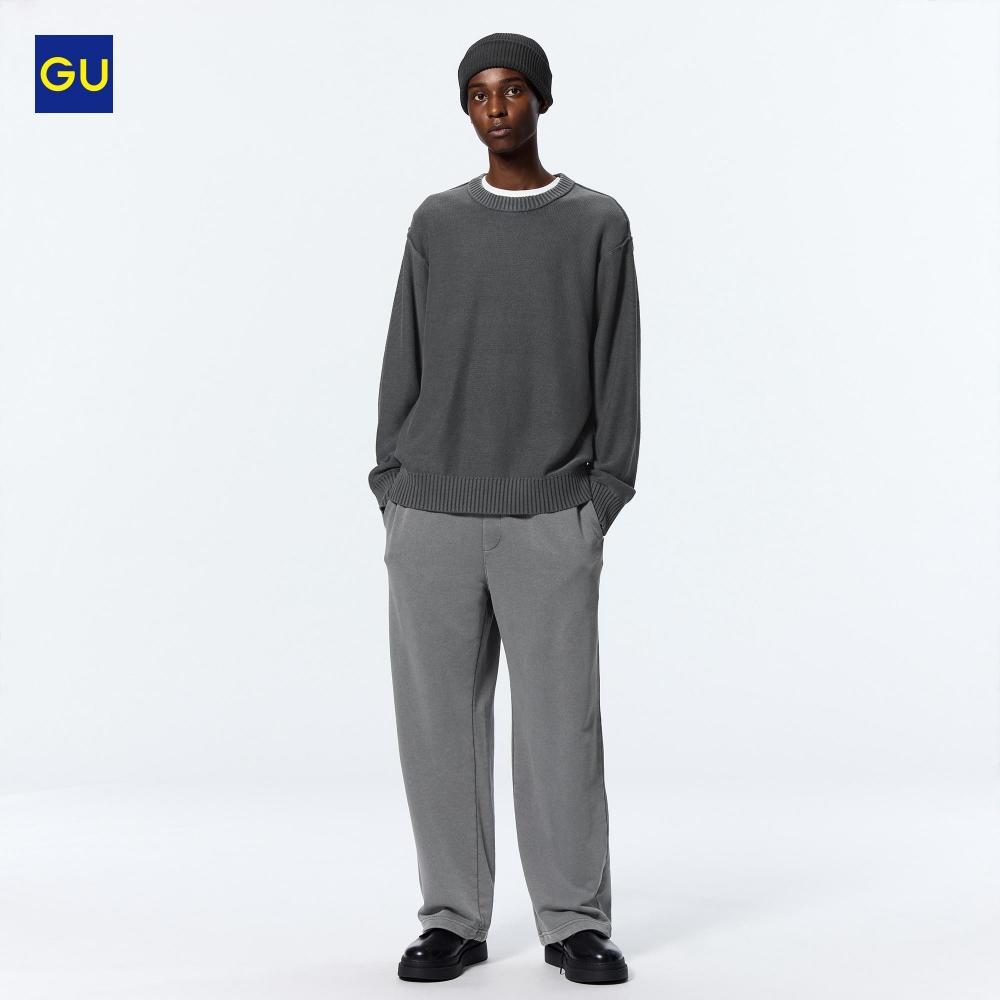 

UNIQLO свитшот с эффектом стирки, широкие брюки