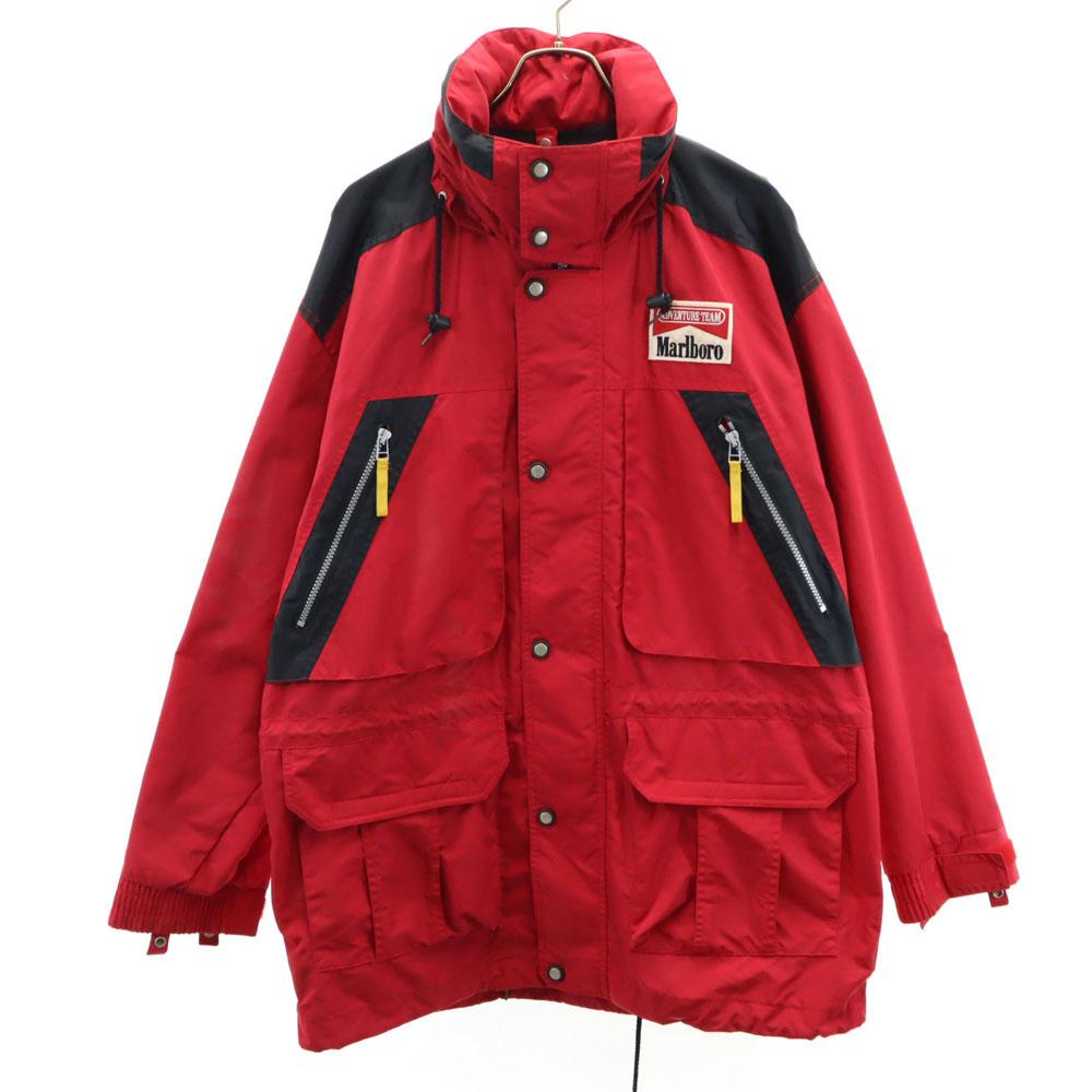 

Marlboro 90-х Старая нейлоновая куртка Красная Мужская Б/у