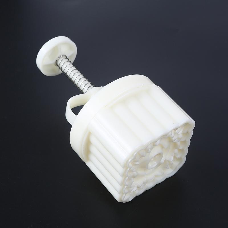 Plastic Mold 180g Square Flower Stamp Cookie Cutter Mould Hand Pressure China Mainland