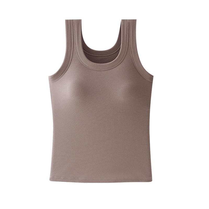 

Plus Size Women s Strappy Tank Top with Built-In Bra Pads - Beautiful Back, European/American Size Small