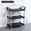 Hotel Restaurant Trolley Dish Cart Push Cart Three Tier Serving Utility Commercial Catering Vehicle Service Trolley Kitchen Cart