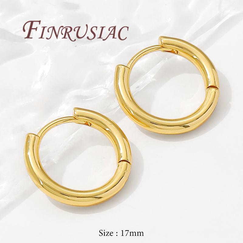18K Gold Plated Fashion Hoop Earring For Women,Circle Earrings,Jewelry Accessories,Girl Gifts