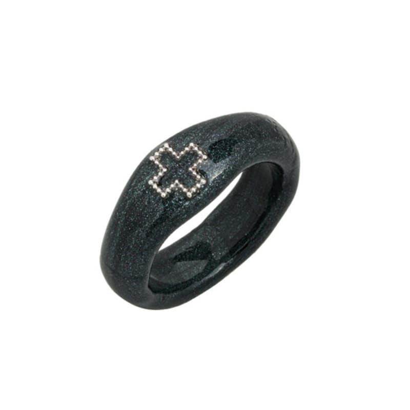 Nff Bold Cross Ring