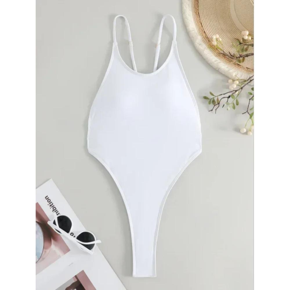 Extreme Mini Micro String Cross Backless Women Monokini Swimwear One Piece Swimsuit Female High Cut Bathing Suit Swim Beachwear